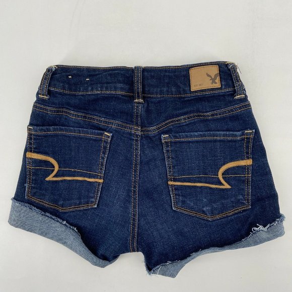 American Eagle Super Stretch Cuffed Jean Shorts - Picture 2 of 4